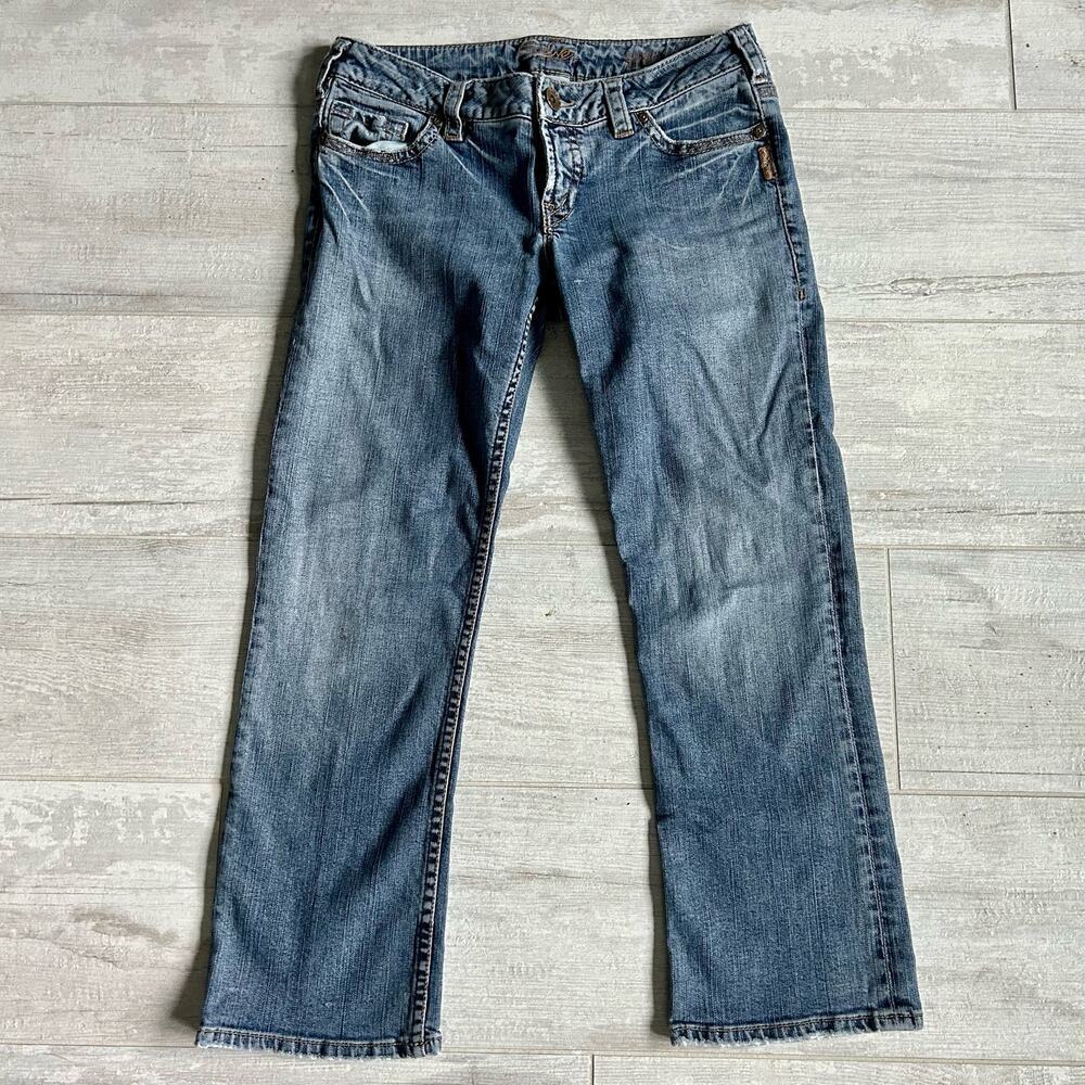 Silver Jeans Women's Classic Blue Cropped Denim